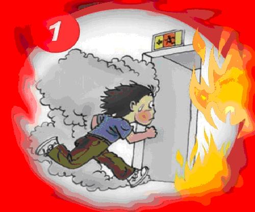 十种火灾逃生方法图示